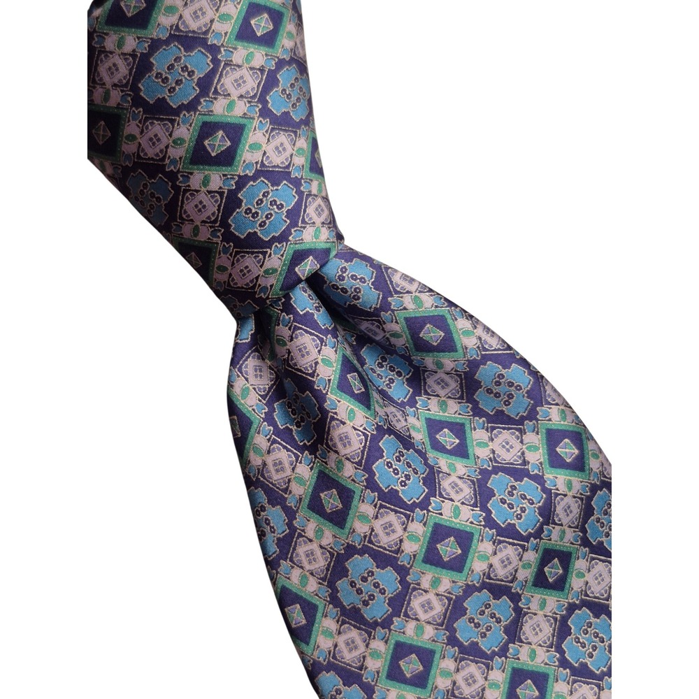 Robert Graham Nowra Silk Geometric Mosaic Necktie NWT Knowledge Wisdom Truth NEW